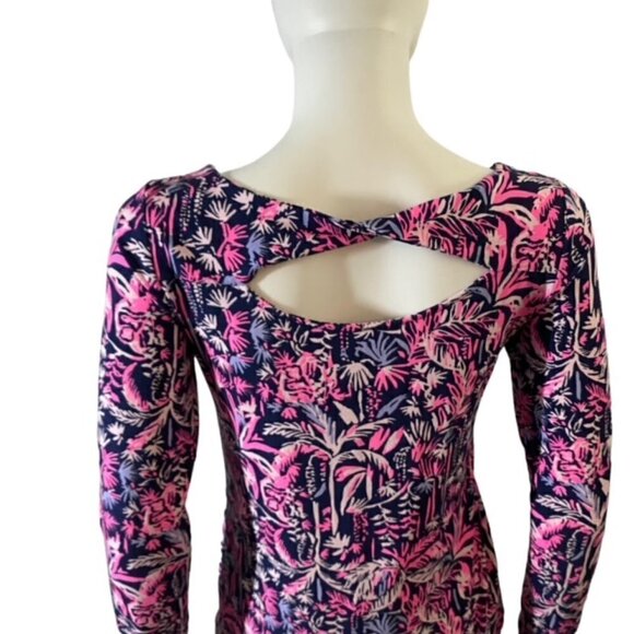 Lilly Pulitzer Tristan Navy Swing of Things Top XSmall - Picture 4 of 4